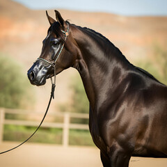 Obraz premium Arabian horse, horse in the sun 