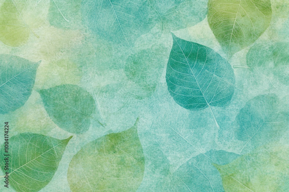 Poster minimalist abstract leaves background with simple and elegant design