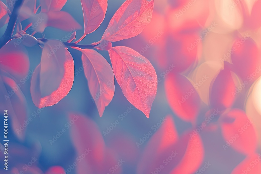 Poster minimalist abstract leaves background with simple and elegant design