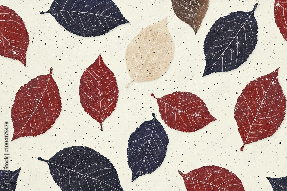 Poster minimalist abstract leaves background with simple and elegant design