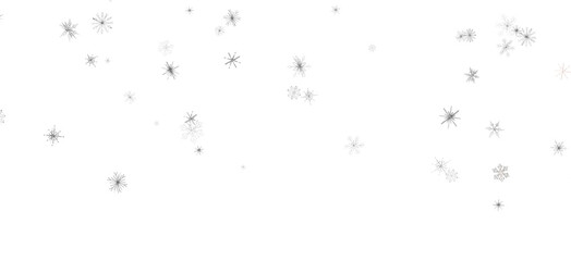 Winter christmas sky with falling snow