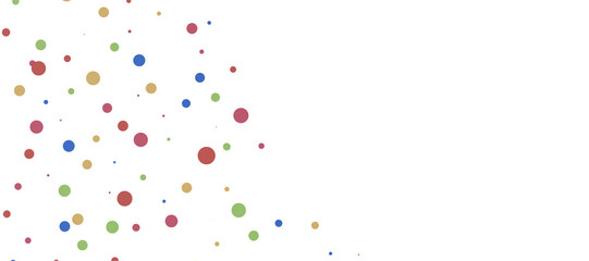 Sunburst and colorful confetti background frame illustration