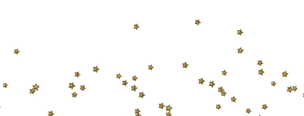 XMAS Stars - golden stars -