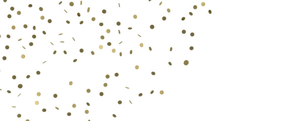 Golden Rainfall: Astonishing 3D Illustration of Golden Confetti Shower