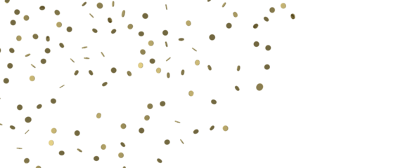 Golden Rainfall: Astonishing 3D Illustration of Golden Confetti Shower