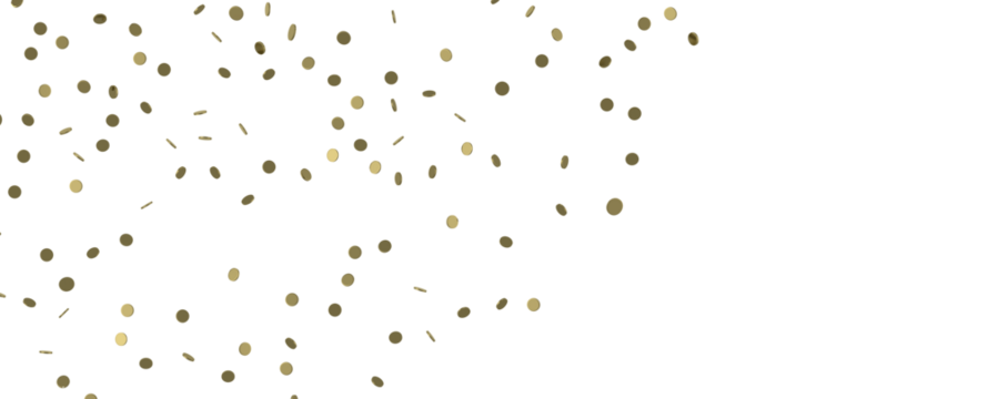 Golden Rainfall: Astonishing 3D Illustration of Golden Confetti Shower