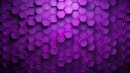 Abstract modern purple hexagon honeycomb background with geometric shapes