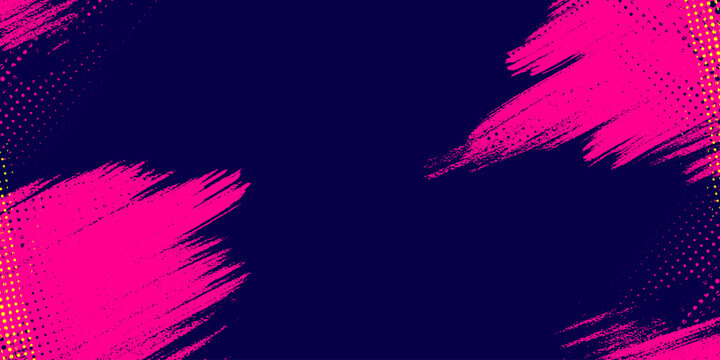 Vibrant pink grunge brush stroke abstract background. Abstract dirty grunge texture banner design