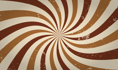 Classic vintage rays sunburst twisted retro background
