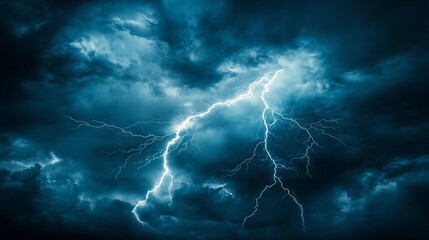 A blue cartoon illustrating lightning, thunder, and storm bolts, accentuated by electric flash effects and sparks, comes to life with an explosion of anime magic.
