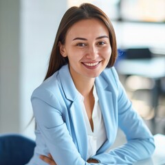 portrait of a smiling businesswoman