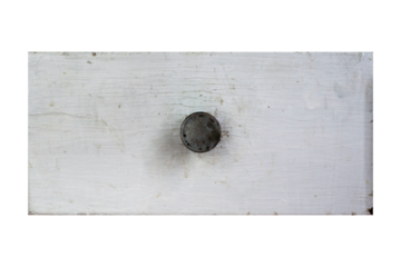 Old and used drawer  isolated on transparent background