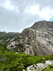 mountain landscape with sky