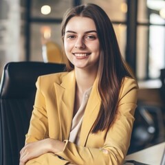 Fototapeta premium portrait of a smiling businesswoman