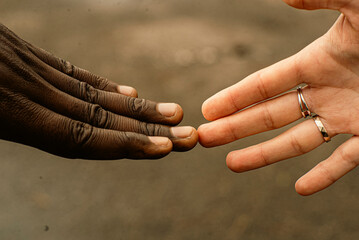Cultural unity: uniting hands across diversity in a symbolic gesture of connection