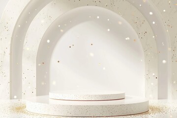Marble glitter background architecture illuminated celebration.