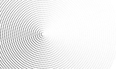 Abstract Circular Halftone Dotted Background Design