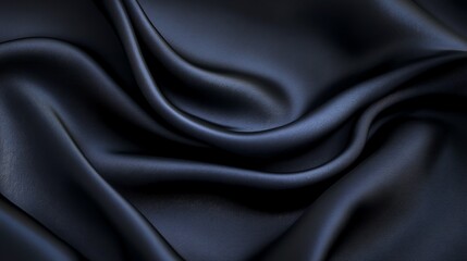 Fototapeta premium Abstract background of a smooth, soft, gray silk fabric.