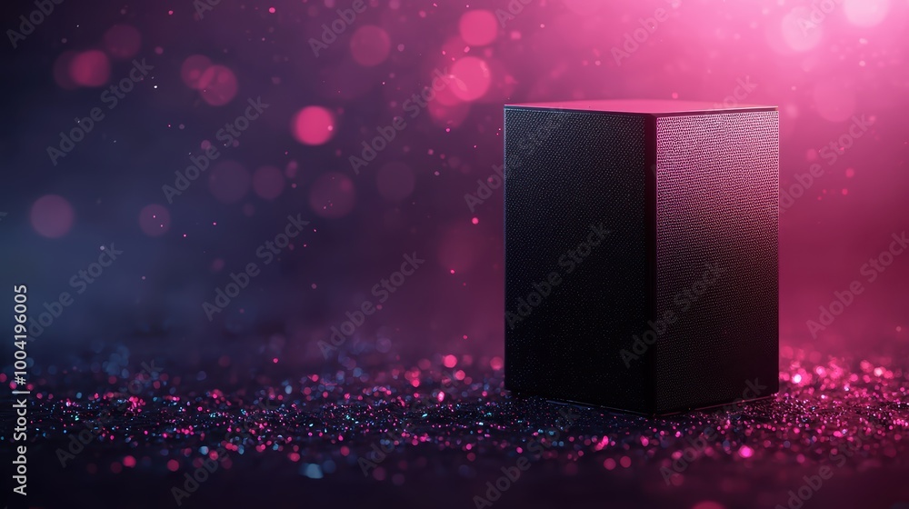 Aufkleber futuristic 3d isometric computer system unit design with soft ambient lighting