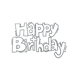 Handwriting happy birthday 