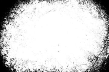 Black grunge frame. Abstract background. Illustration