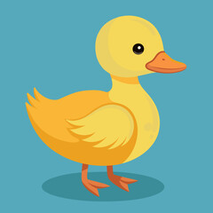 Adorable yellow ducklings in different poses, perfect for children's educational materials, storybooks, or farm-themed designs. The illustration features a cute and friendly style