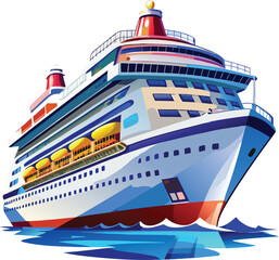 Cruise 3d vector sticker design