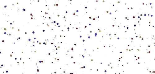 Glittering confetti on a transparent background. Holiday, birthday and Christmas decoration