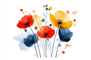 Minimalist Modern Floral Illustration Design