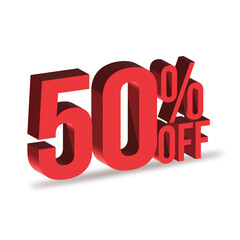50 percent off Tag, 50 off Promotion, 3d 50 percent off