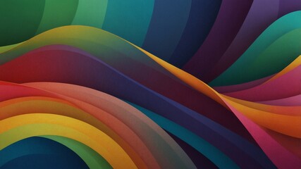 Obraz premium abstract colorful background with wavy, layered curves that overlap