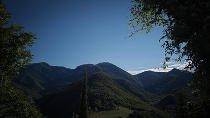Panorama da Frontone nelle Marche