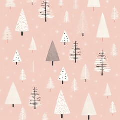 Obraz premium Minimal christmas pattern backgrounds celebration decoration.