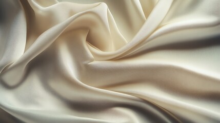 Obraz premium Abstract background of a smooth, soft, beige fabric.