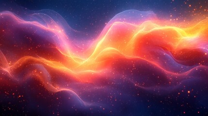 Obraz premium Abstract background wave form purple, orange and red tone.