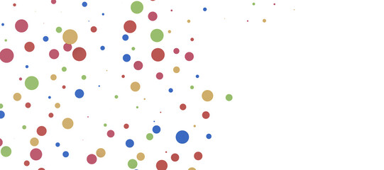 Multicolored paper confetti on transparent background. Realistic confetti flying. Colorful scattered items to holiday decorations.