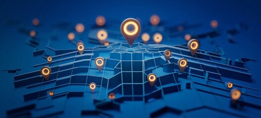 blue circuit board background