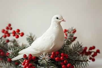 Obraz premium Christmas Dove for Christmas festive.