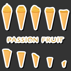 Big colorful set different forms natural dessert ice cream of consisting various ingredients