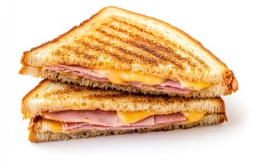 Fototapeta premium Real grilled sandwich delicious cheese bread.