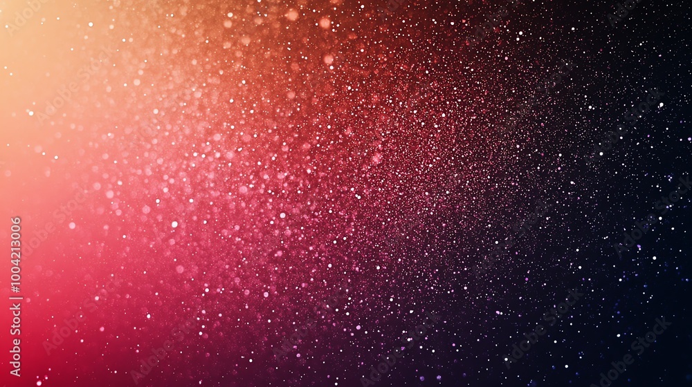 Poster abstract colorful background with glowing particles.