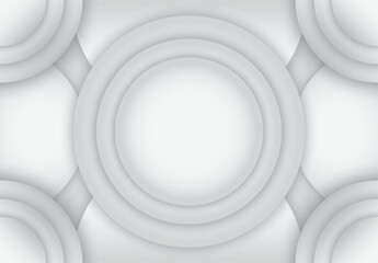 Background of stacked circles with a large circle in the middle