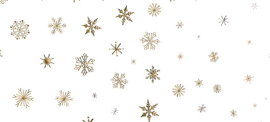 Snowflakes - Christmas Card - Snowflakes Of Paper In Frame