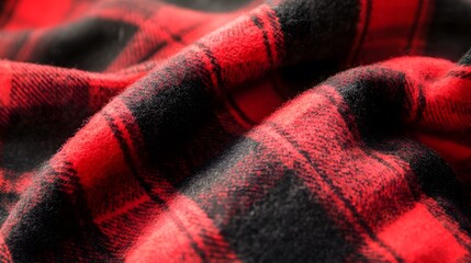 Cozy red and black plaid flannel