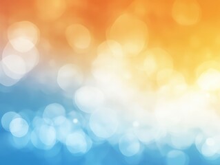 Obraz premium Bright Orange and Blue Gradient with Blurred Effect