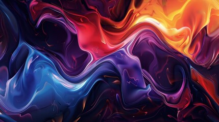 Obraz premium Vibrant Swirling Abstract Colors Background