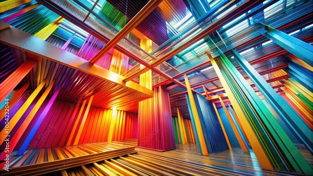 Poster abstract line designs for modern art backgrounds and creative projects in various color combinations
