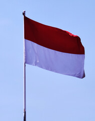red and white flag. Indonesian symbol and sign. national identity