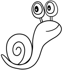 snail running outline