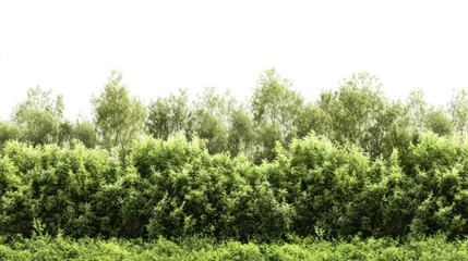 Real willow forest vegetation outdoors nature.